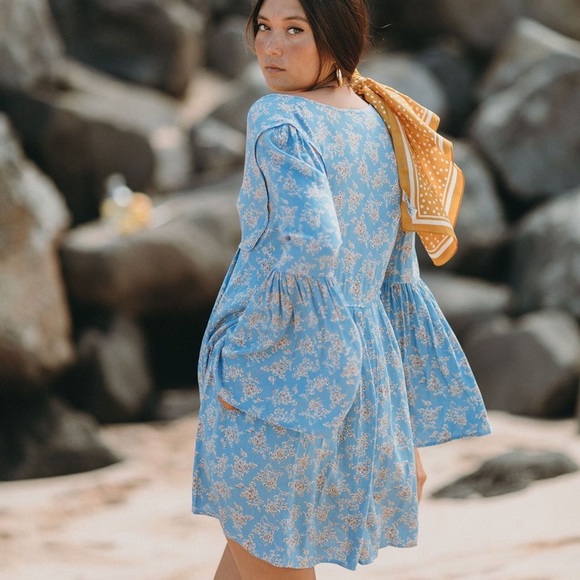 NWT xix palms tahoe belle sleeve dress - Picture 5 of 7